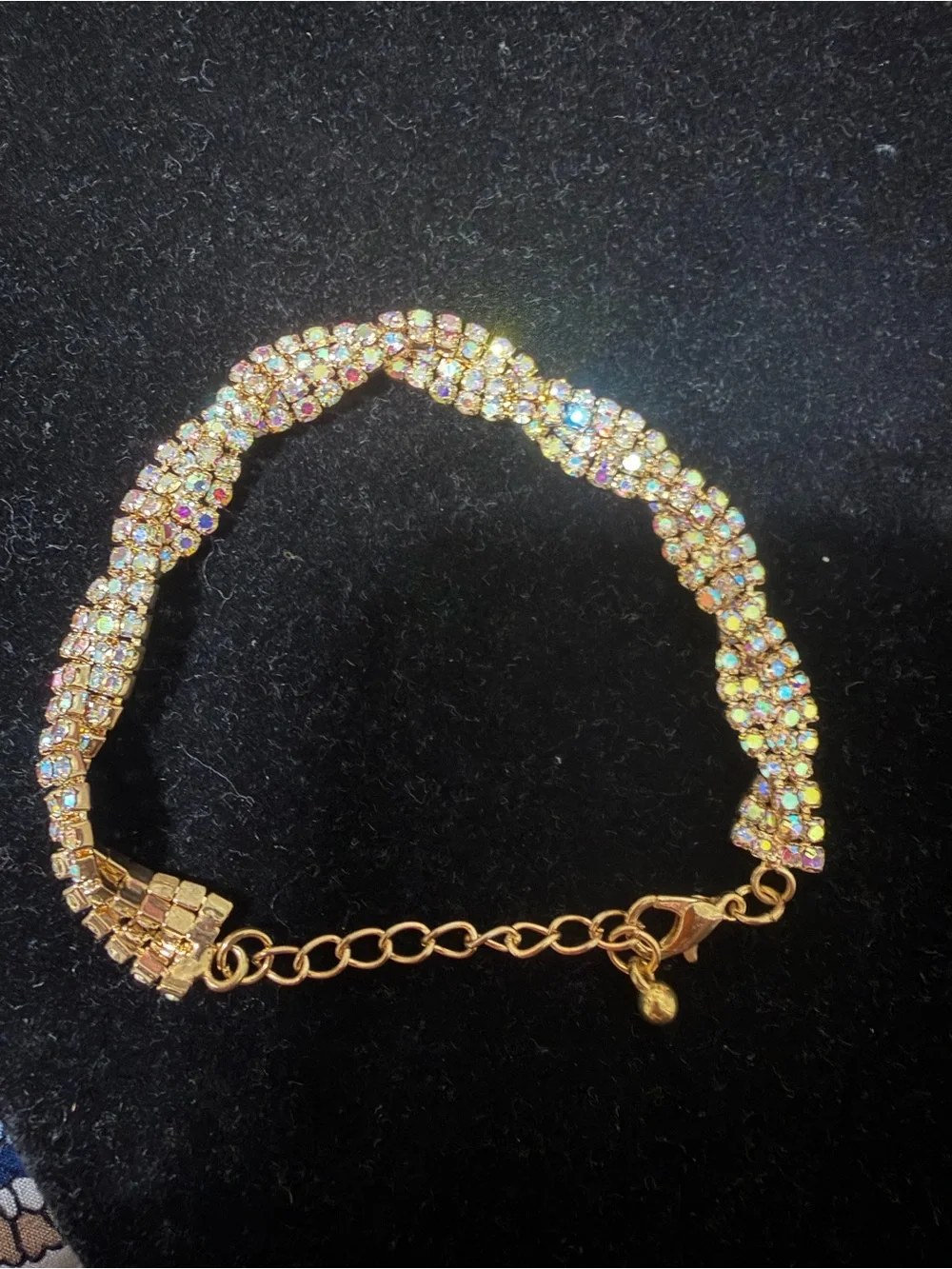 Crystal Twist Bracelet – AB Iridescent